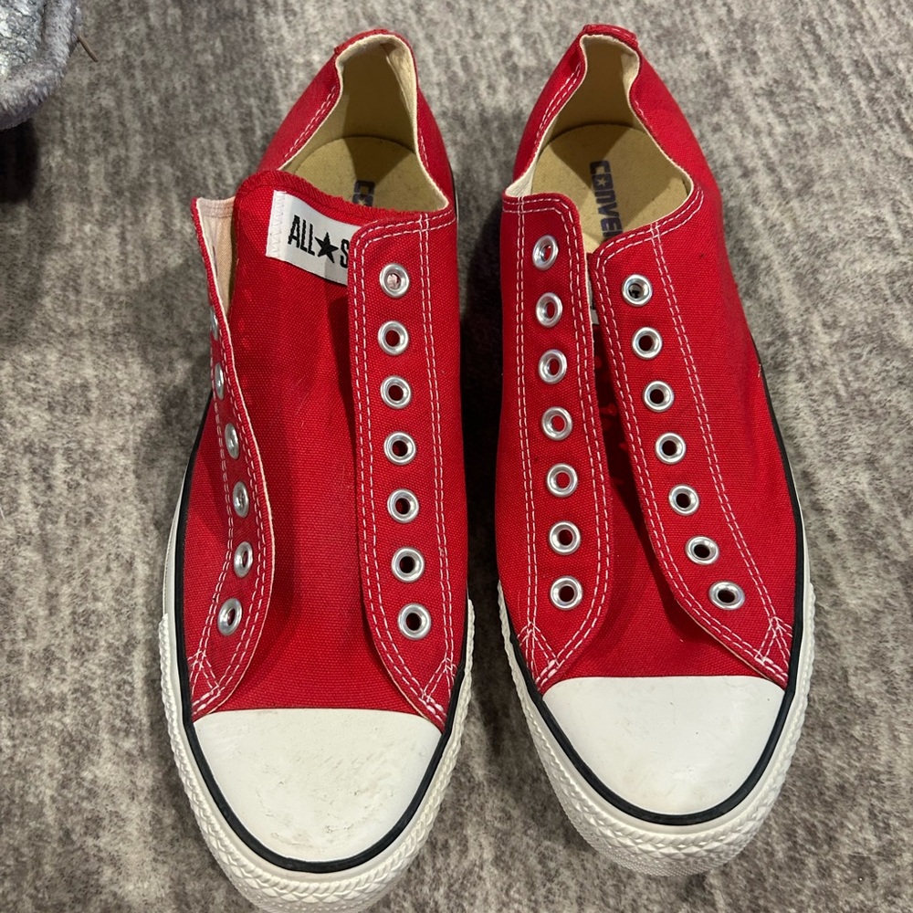 Converse Red Slip-On Sneakers